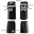 Custom Black Dot Scatter Graffiti Pattern Sports Uniform Basketball Jersey