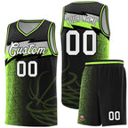 Custom Black Dot Scatter Graffiti Pattern Sports Uniform Basketball Jersey