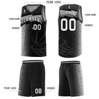 Custom Black Dot Scatter Graffiti Pattern Sports Uniform Basketball Jersey