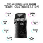 Custom Black Dot Scatter Graffiti Pattern Sports Uniform Basketball Jersey