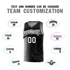 Custom Black Dot Scatter Graffiti Pattern Sports Uniform Basketball Jersey