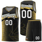 Custom Black Dot Scatter Graffiti Pattern Sports Uniform Basketball Jersey