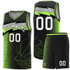Custom Black Dot Scatter Graffiti Pattern Sports Uniform Basketball Jersey
