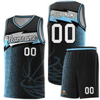 Custom Black Dot Scatter Graffiti Pattern Sports Uniform Basketball Jersey