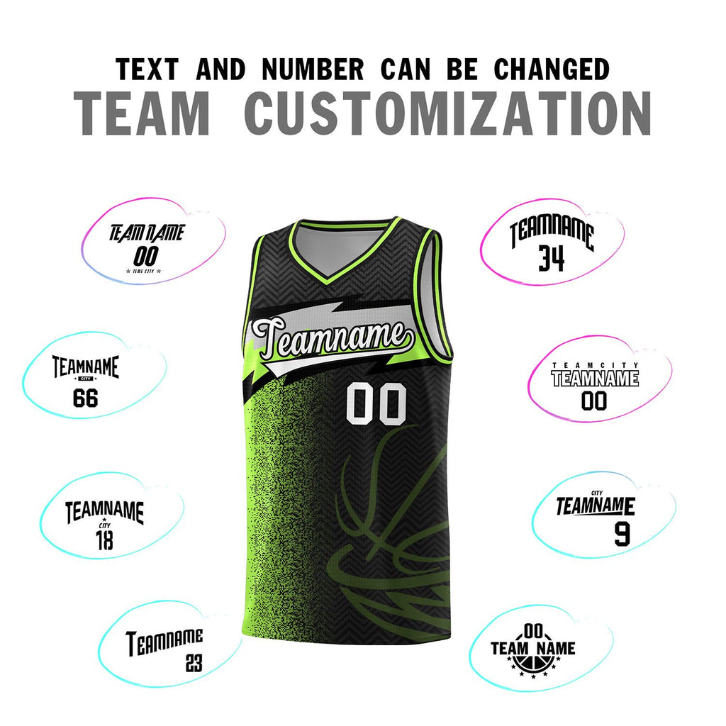 Custom Black Dot Scatter Graffiti Pattern Sports Uniform Basketball Jersey