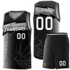 Custom Black Dot Scatter Graffiti Pattern Sports Uniform Basketball Jersey