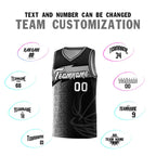 Custom Black Dot Scatter Graffiti Pattern Sports Uniform Basketball Jersey