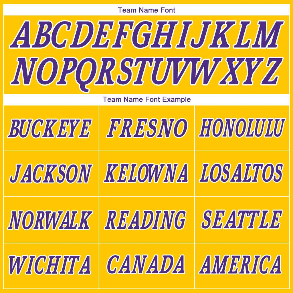 Custom Yellow Purple-White Classic Tops Casual Fake Sleeve Basketball Jersey