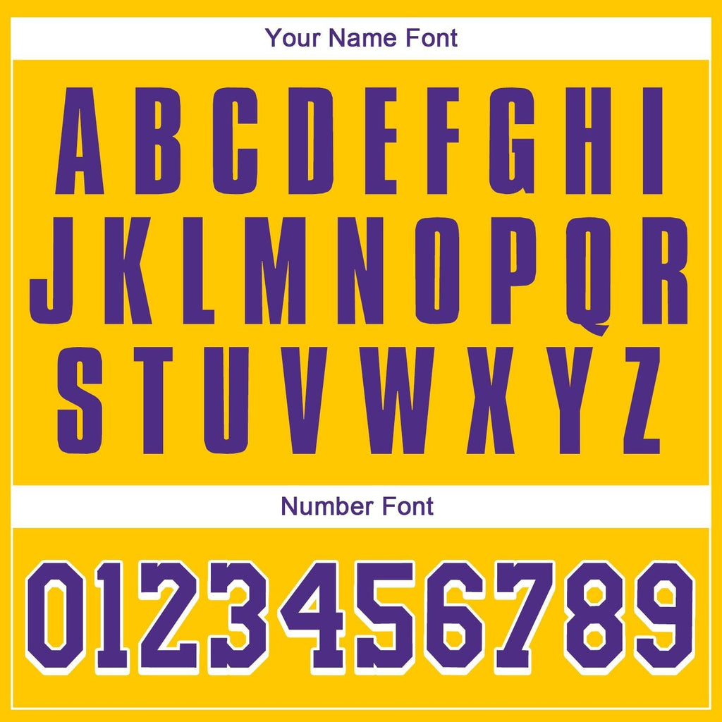 Custom Yellow Purple-White Classic Tops Casual Fake Sleeve Basketball Jersey