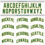 Custom White Green-Yellow Classic Tops Casual Fake Sleeve Basketball Jersey