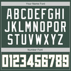 Custom Hunter Green White-Cream Classic Tops Casual Fake Sleeve Basketball Jersey