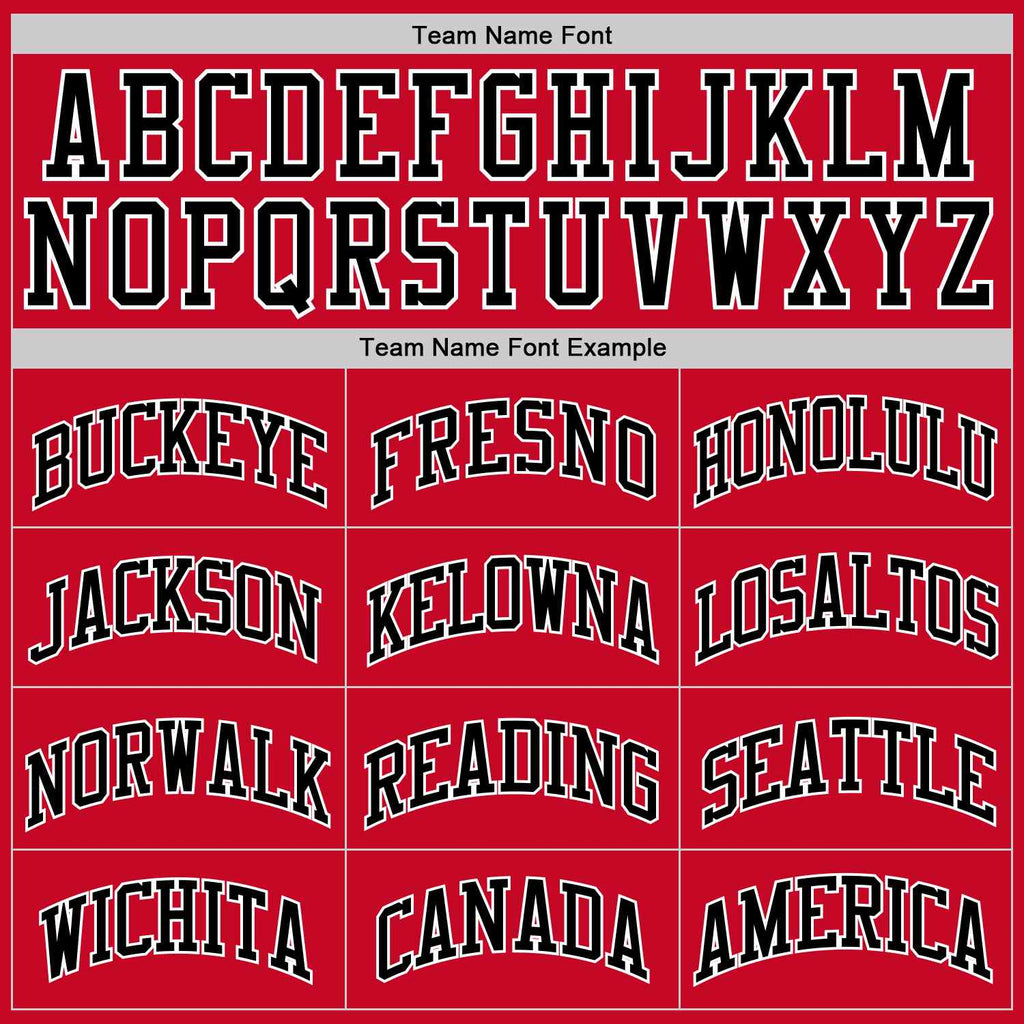 Custom Red Black-White Classic Tops Casual Fake Sleeve Basketball Jersey