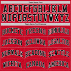 Custom Red Black-White Classic Tops Casual Fake Sleeve Basketball Jersey