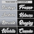 Custom Black Gray Personalized Half Gradient Design Authentic Baseball Jersey