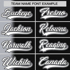 Custom Black Gray Pinstripe Personalized Gradient Authentic Baseball Jersey