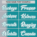 Custom Aqua Gray Pinstripe Personalized Gradient Authentic Baseball Jersey