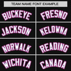 Custom Black Purple-White Personalized Color Block Authentic Baseball jersey
