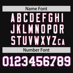 Custom Black Purple-White Personalized Color Block Authentic Baseball jersey