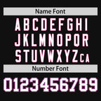 Custom Black Purple-White Personalized Color Block Authentic Baseball jersey