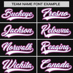 Custom Black Purple-White Personalized Color Block Authentic Baseball jersey