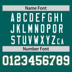 Custom Aqua Old Gold-White Personalized Color Block Authentic Baseball jersey