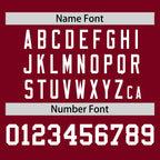 Custom Aqua Crimson Pinstripe Personalized Raglan Sleeves Authentic Baseball Jersey