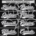 Custom Black Gray Spider Web Pattern Raglan Sleeves Authentic Baseball Jersey