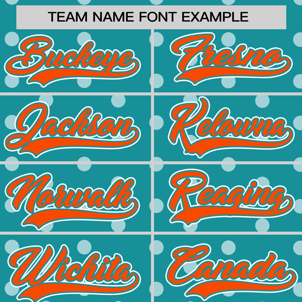 Custom Aqua White Personalized Polka Dot Graffiti Pattern Authentic Baseball Jersey