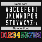 Custom Black LGBT Rainbow For Pride Month Classic Style Authentic Baseball Jersey