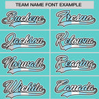 Custom Aqua Demiboy For Pride Month Classic Style Authentic Baseball Jersey