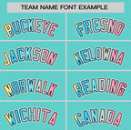 Custom Aqua Genderflux For Pride Month Classic Style Authentic Baseball Jersey