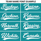 Custom Aqua White Personalized Flame Graffiti Pattern Authentic Baseball Jersey