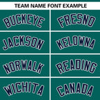 Custom Aqua Navy Personalized Gradient Ribbed Design Authentic Baseball Jersey