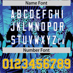 Custom Aqua Personalized Leopard Graffiti Pattern Authentic Baseball Jersey