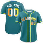 Custom Aqua Maverique For Pride Month Classic Style Authentic Baseball Jersey