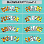 Custom Aqua Maverique For Pride Month Classic Style Authentic Baseball Jersey