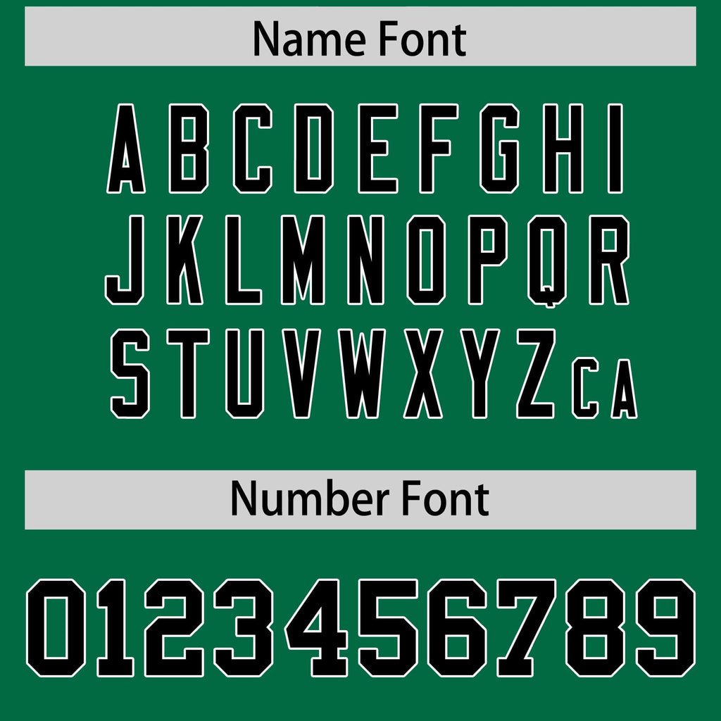 Custom Black Kelly Green Pinstripe Personalized Two-Tone Authentic Baseball Jersey