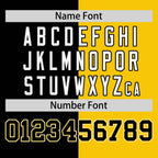 Custom Black Gold Two Tone Striped Fashion Authentic Baseball Jersey