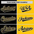 Custom Black Gold Two Tone Striped Fashion Authentic Baseball Jersey