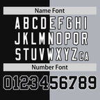 Custom Black Gray Two Tone Striped Fashion Authentic Baseball Jersey