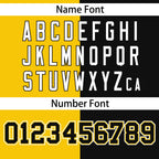 Custom Black Gold Stripe-Solid Combo Fashion Authentic Baseball Jersey