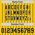 Custom Black Gold Pinstripe Personalized Two-Tone Authentic Baseball Jersey