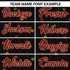 Custom Black Crimson Stripe Fashion Personalized Star Pattern Authentic Baseball Jersey