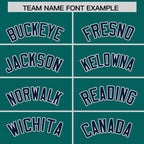 Custom Aqua Navy Star Ribbing Authentic Baseball Jersey