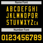 Custom Black Gold Star Ribbing Authentic Baseball Jersey