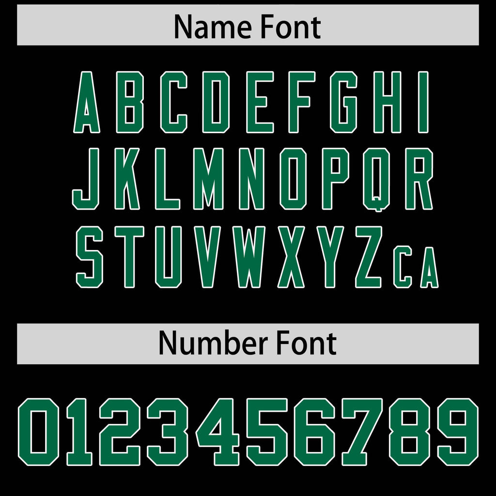 Custom Black Kelly Green Star Ribbing Authentic Baseball Jersey