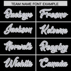 Custom Black Gray Star Ribbing Authentic Baseball Jersey