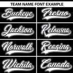 Custom Black Gray Gradient Side Personalized Star Pattern Authentic Baseball Jersey