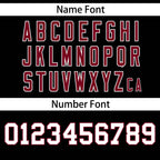 Custom Black Crimson Gradient Side Personalized Star Pattern Authentic Baseball Jersey