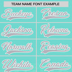 Custom Aqua Gray Sparkle-Effect Pattern Gradient Fashion Authentic Baseball Jersey